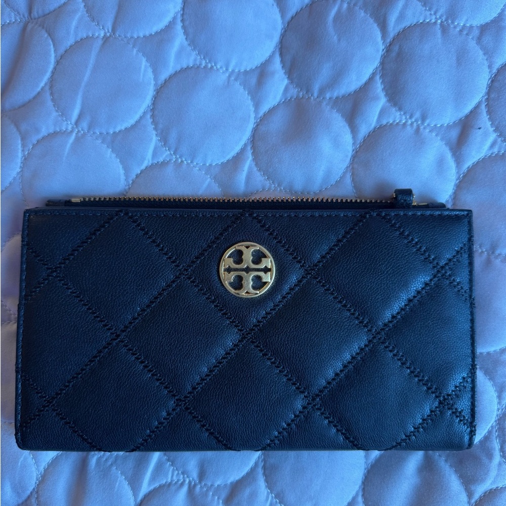 Tory Burch Black Quilted Wallet